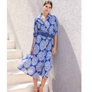J.McLaughlin Navy/Lt_Blue Agra Arbor Tybee Dress Size XS